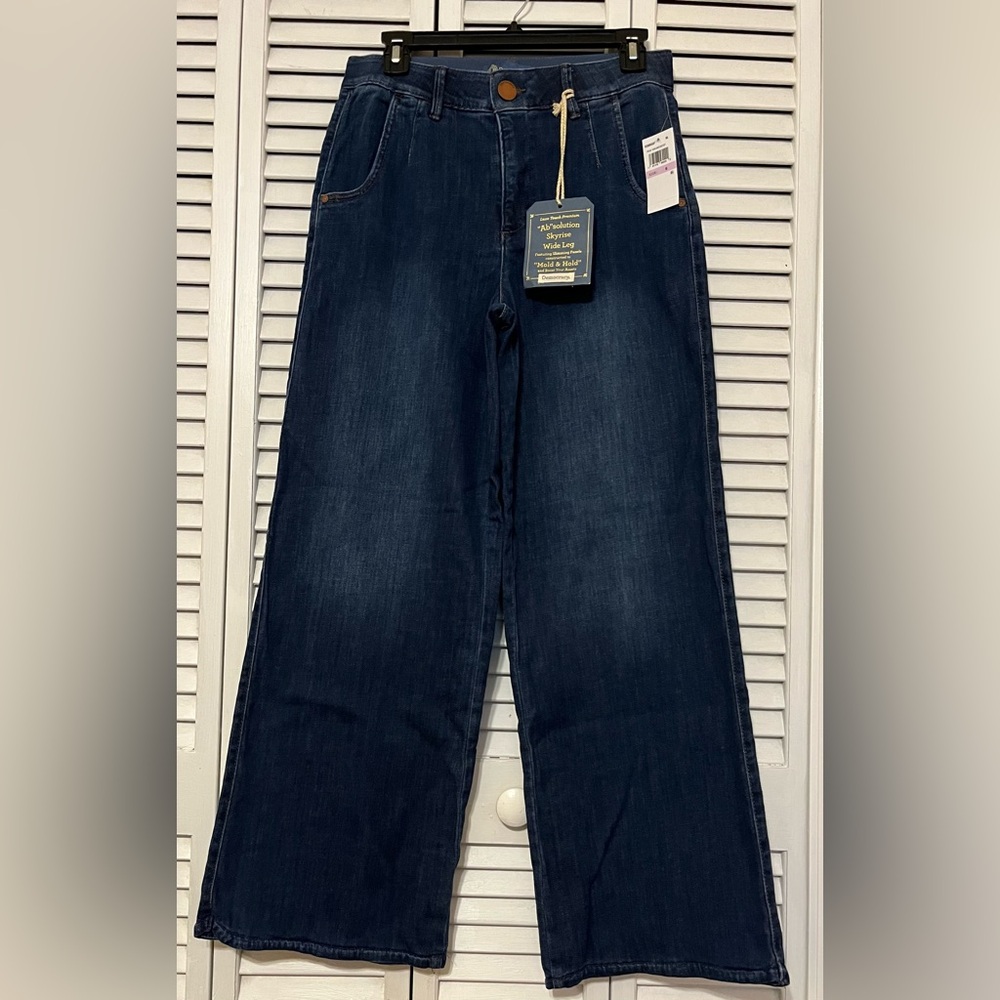 Democracy Dark Indigo Wide Leg High-Rise Jeans